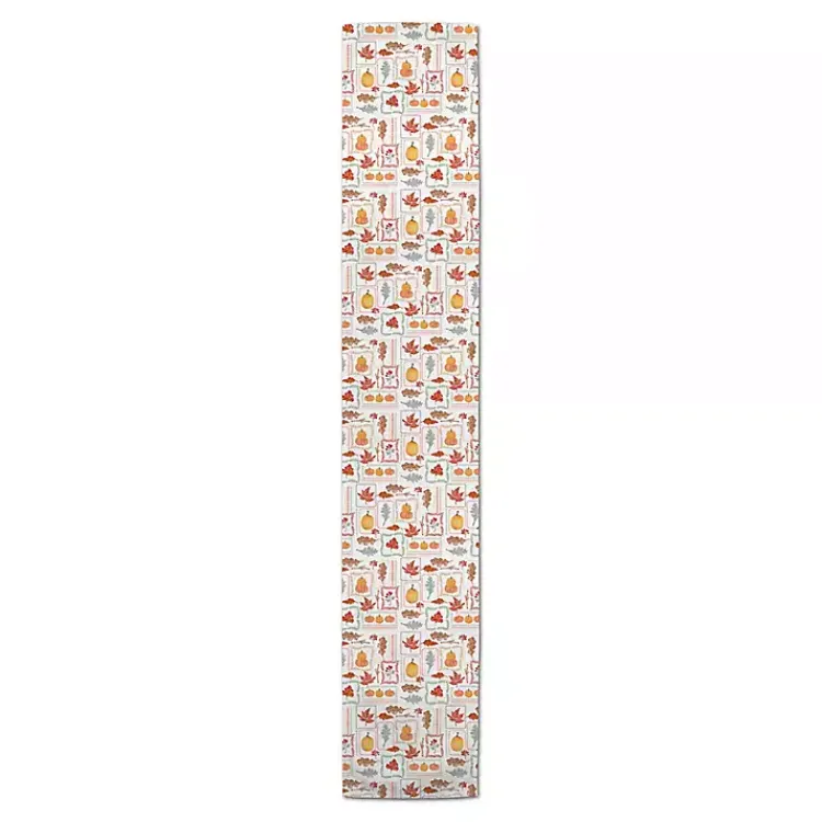 Clearance Autumn Patchwork Table Runner, 90 in. Fall