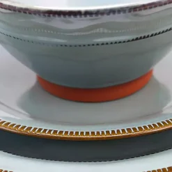 Kirklands Home Dinnerware|Azure Glazed Round 12-pc. Dinnerware Set