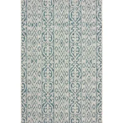 Kirklands Home Outdoor Rugs|Azure Terrace Sun Shower Outdoor Area Rug, 7x9