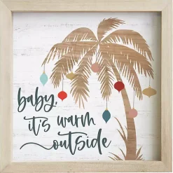 Sale Baby It's Warm Outside Wall Plaque Christmas Art & Wall Decor
