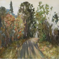 Kirklands Home Canvas Art|Back Road Canvas Art Print Green