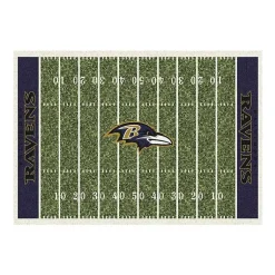 Kirklands Home Area Rugs|Baltimore Ravens Home Field Area Rug, 6x8