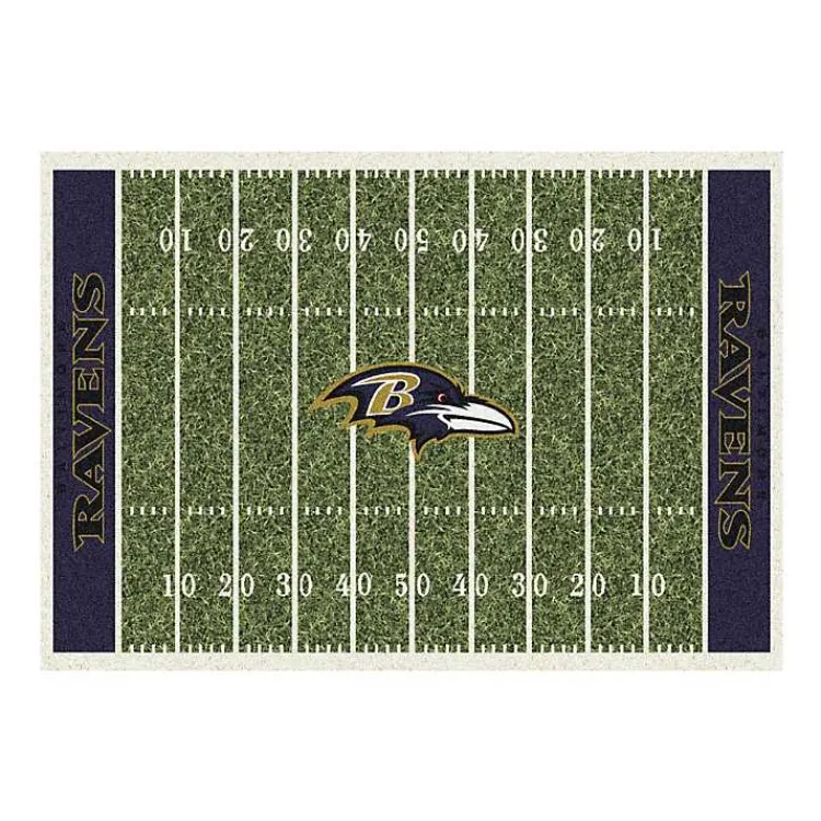 Kirklands Home Area Rugs|Baltimore Ravens Home Field Area Rug, 6x8
