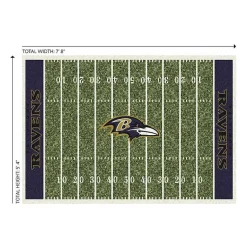 Kirklands Home Area Rugs|Baltimore Ravens Home Field Area Rug, 6x8