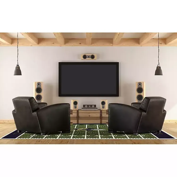 Kirklands Home Area Rugs|Baltimore Ravens Home Field Area Rug, 6x8