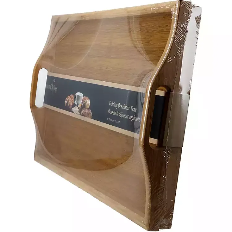 Kirklands Home Serving & Entertaining|Bamboo Folding Tray Tan