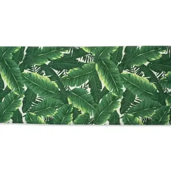 Kirklands Home Outdoor Dining|Banana Leaf Outdoor Table Runner, 108 in. Green