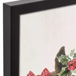 Hot Barn Animals Black Framed Canvas Art Print Christmas Art & Wall Decor