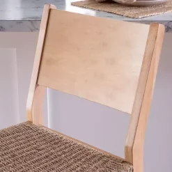 Kirklands Home Bar Stools & Counter Height Stools|Basketweave Seat Counter Stools, Set of 2 Tan