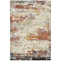 Kirklands Home Area Rugs|Bastia Ivory Orange Accent Rug, 2x3 Multi