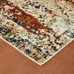 Kirklands Home Area Rugs|Bastia Ivory Orange Area Rug, 5x7 Multi