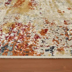 Kirklands Home Area Rugs|Bastia Ivory Orange Area Rug, 5x7 Multi