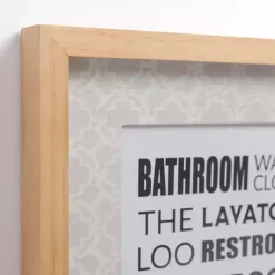 Kirklands Home Wall Quotes & Signs|Bathroom Names Framed Wall Plaque