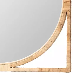 Kirklands Home Decorative Mirrors|Bayan Natural Rattan Wall Mirror