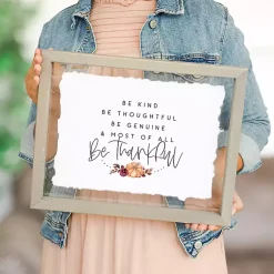 Sale Be Thankful Framed Wall Plaque Fall