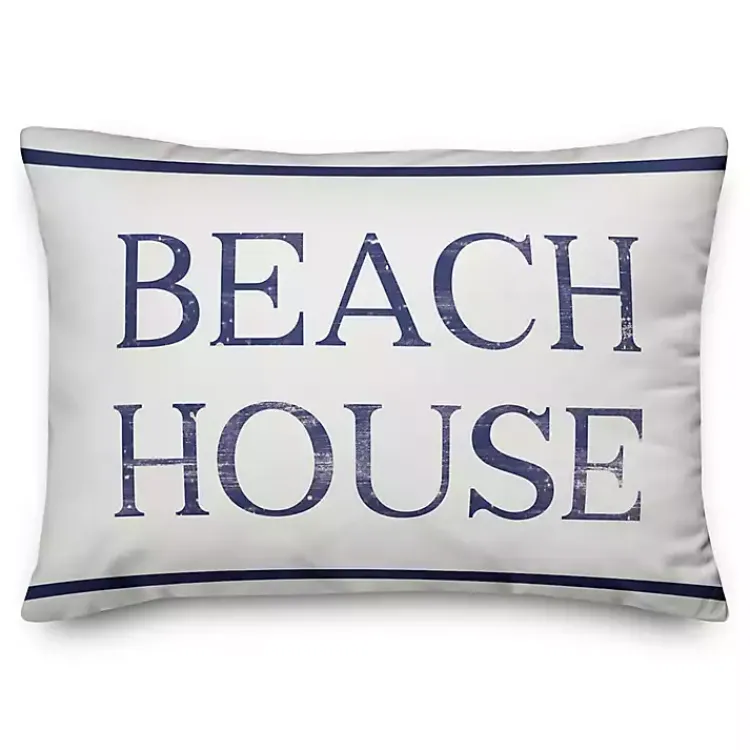 Kirklands Home Outdoor Cushions & Pillows|Beach House Outdoor Pillow