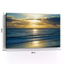 Kirklands Home Canvas Art|Beach Sunset Surfers Canvas Art Print