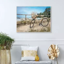 Kirklands Home Canvas Art|Beachside Ride Framed Canvas Art Print