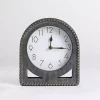 Kirklands Home Clocks|Beaded Charcoal Tabletop Clock