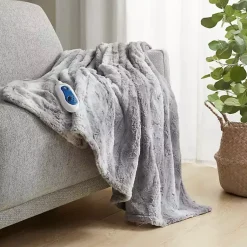 Clearance Beautyrest Faux Fur Oversized Heated Throw Blankets & Throws