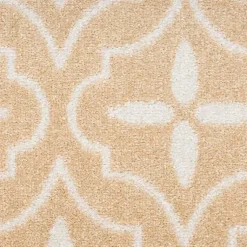 Kirklands Home Outdoor Rugs|Beige & Ivory Quatrefoil Indoor/Outdoor Rug, 8x10