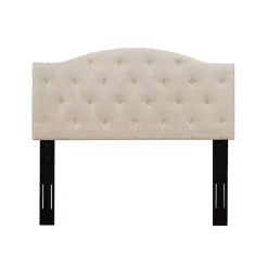 Kirklands Home Beds & Headboards|Beige Bryne Button Tufted Full/Queen Headboard Tan