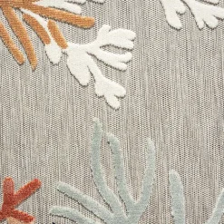 Kirklands Home Outdoor Rugs|Beige Coral Reef Area Rug, 5x7 Tan