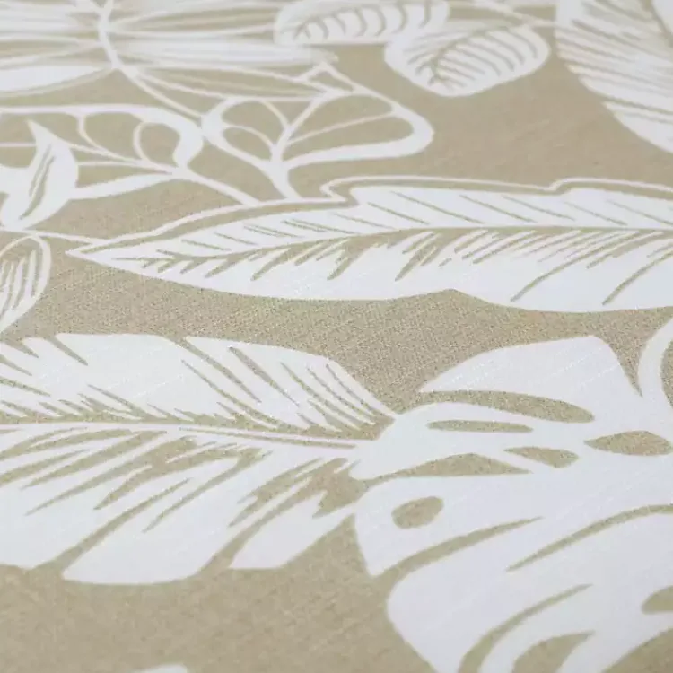 Kirklands Home Outdoor Cushions & Pillows|Beige Leaves Tufted 2-pc. Outdoor Cushions