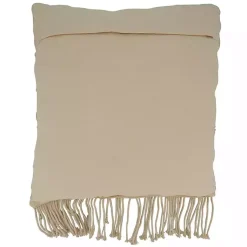 Outlet Beige Macrame Design Throw Pillow Blankets & Throws