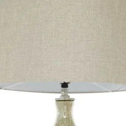 Kirklands Home Table Lamps|Beige Marbled Mercury Glass Table Lamp Brown