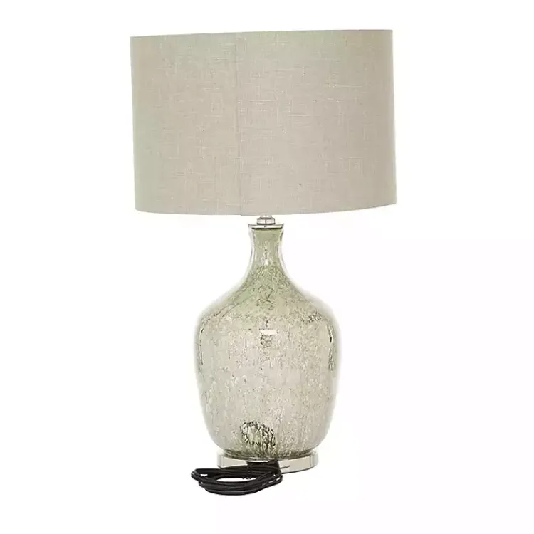 Kirklands Home Table Lamps|Beige Marbled Mercury Glass Table Lamp Brown