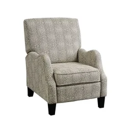 Kirklands Home Accent Chairs|Beige Pattern Liam Push-Back Recliner
