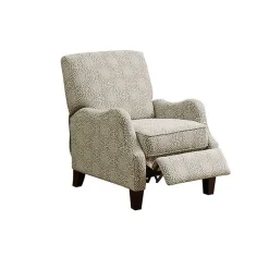Kirklands Home Accent Chairs|Beige Pattern Liam Push-Back Recliner