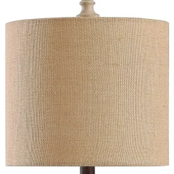 Kirklands Home Table Lamps|Beige Stripes Curved Table Lamp Tan