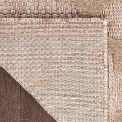 Kirklands Home Outdoor Rugs|Beige Trellis Indoor/Outdoor Area Rug, 5x7 Tan