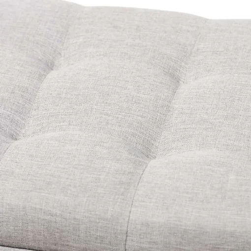 Kirklands Home Benches & Ottomans|Beige Tufted Contemporary Storage Bench