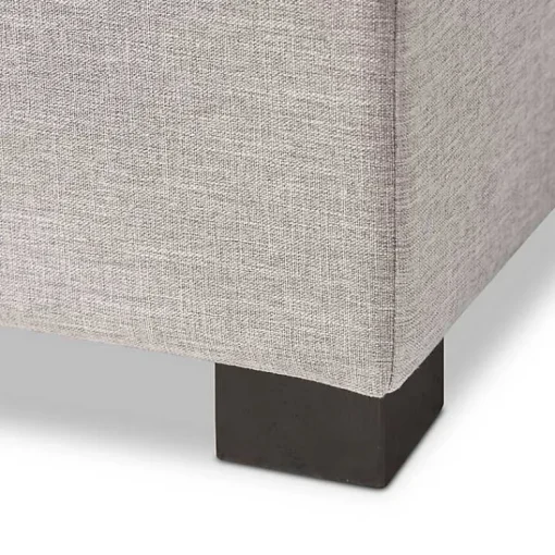Kirklands Home Benches & Ottomans|Beige Tufted Contemporary Storage Bench
