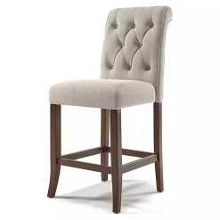 Kirklands Home Bar Stools & Counter Height Stools|Beige Tufted Landon Counter Stools, Set of 2 Tan