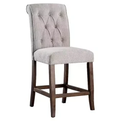 Kirklands Home Bar Stools & Counter Height Stools|Beige Tufted Landon Counter Stools, Set of 2 Tan