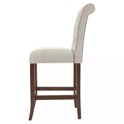 Kirklands Home Bar Stools & Counter Height Stools|Beige Tufted Landon Counter Stools, Set of 2 Tan