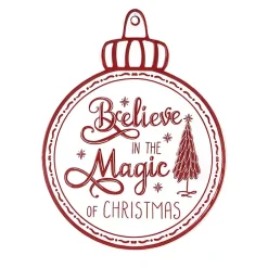 Online Believe in Magic of Christmas Ornament Wall Plaque Christmas Art & Wall Decor