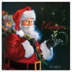 Online Believe Santa Claus Canvas Art Print Christmas Art & Wall Decor