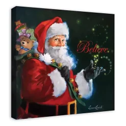 Online Believe Santa Claus Canvas Art Print Christmas Art & Wall Decor