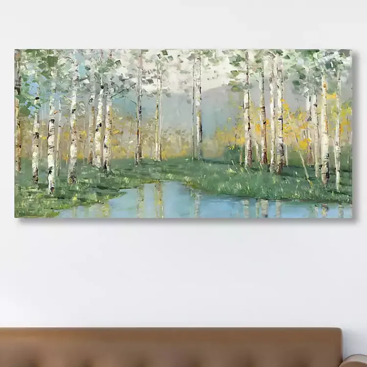 Kirklands Home Canvas Art|Birch River Giclee Canvas Art Print