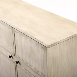 Kirklands Home Cabinets & Sideboards|Birch Wood 4-Door Sideboard Ivory