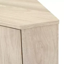 Kirklands Home Cabinets & Sideboards|Birch Wood Finish Corner Cabinet Tan