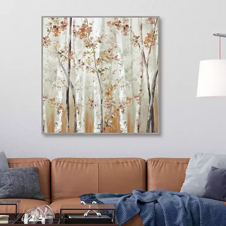 Kirklands Home Canvas Art|Birch Wood III Framed Canvas Art Print