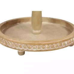 Kirklands Home Serving & Entertaining|Birch Wood Tiered Tray Brown