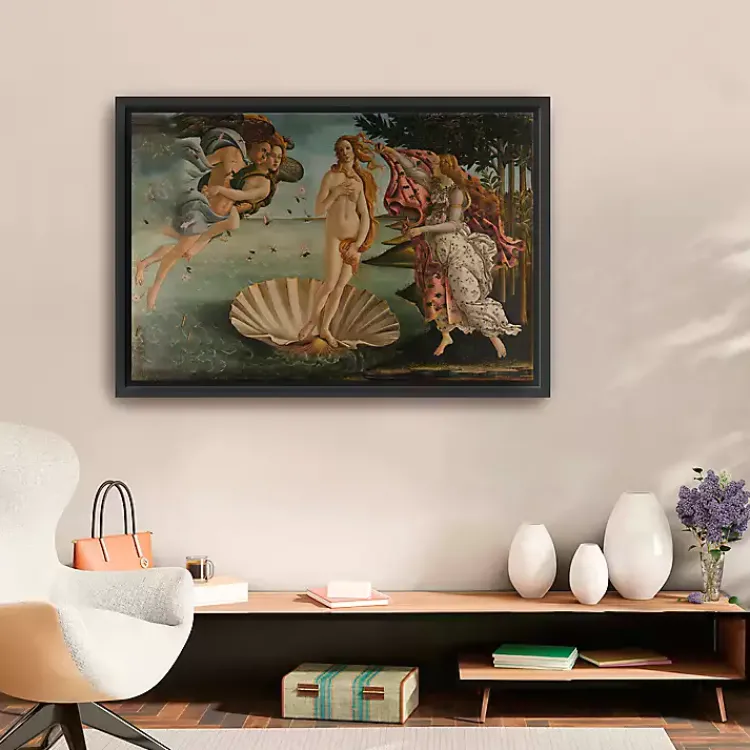 Kirklands Home Canvas Art|Birth of Venus Framed Canvas Art Print, 36x28 in. Multi