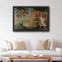 Kirklands Home Canvas Art|Birth of Venus Framed Canvas Art Print, 48x32 in. Multi